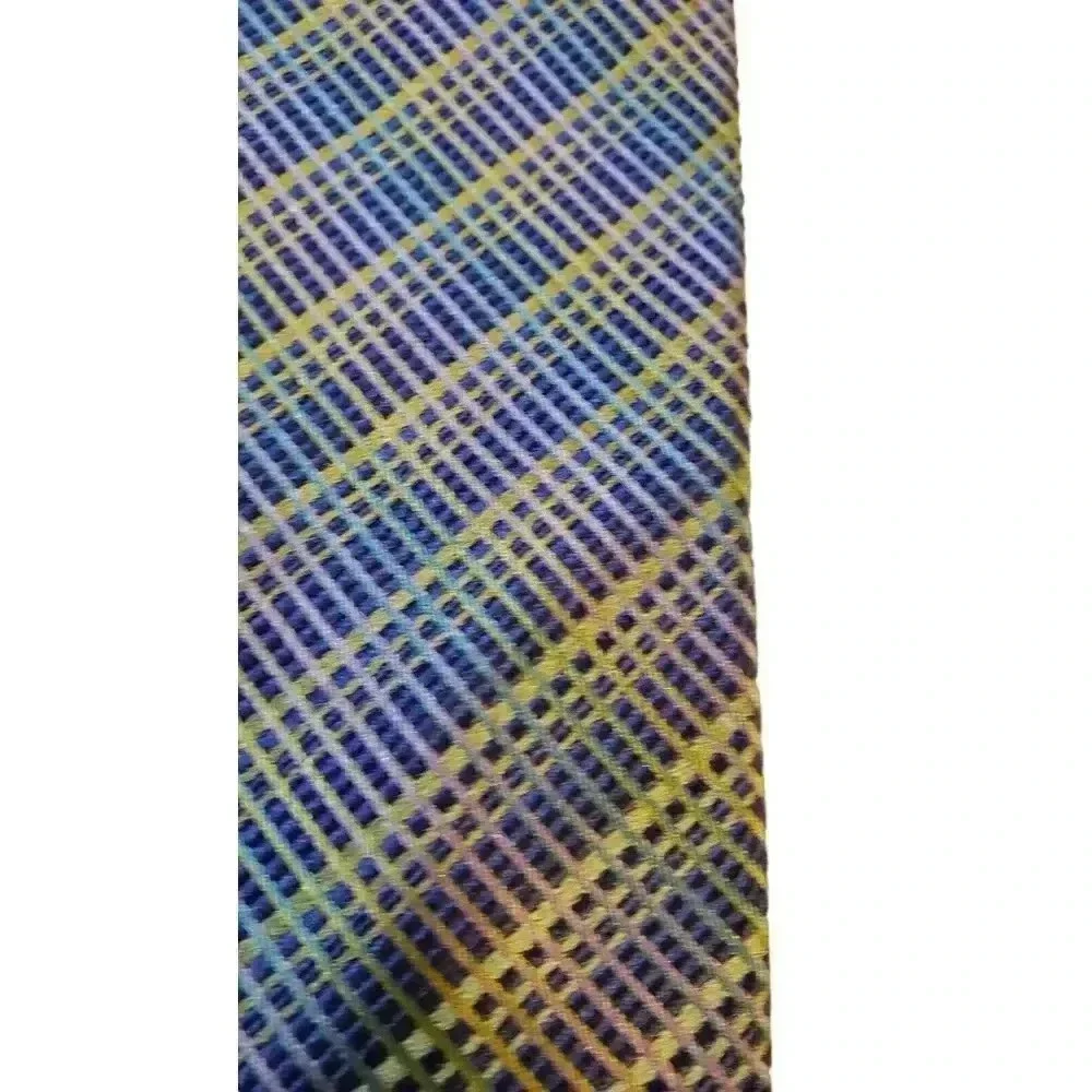 TED BAKER Blue Multicolor Geometric Stripe Silk Tie Neck Tie‎ Neckwear USA
